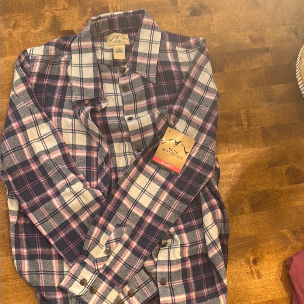 Classic Blue and Pink Button Down Shirt